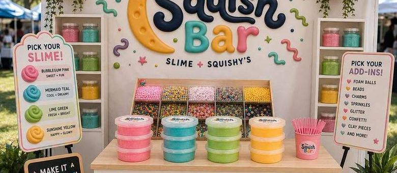 The Squish Bar set up and ready for guests
