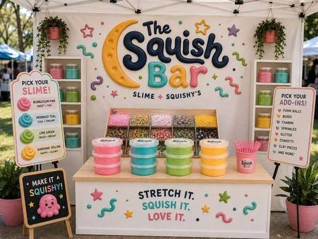The Squish Bar set up and ready for guests