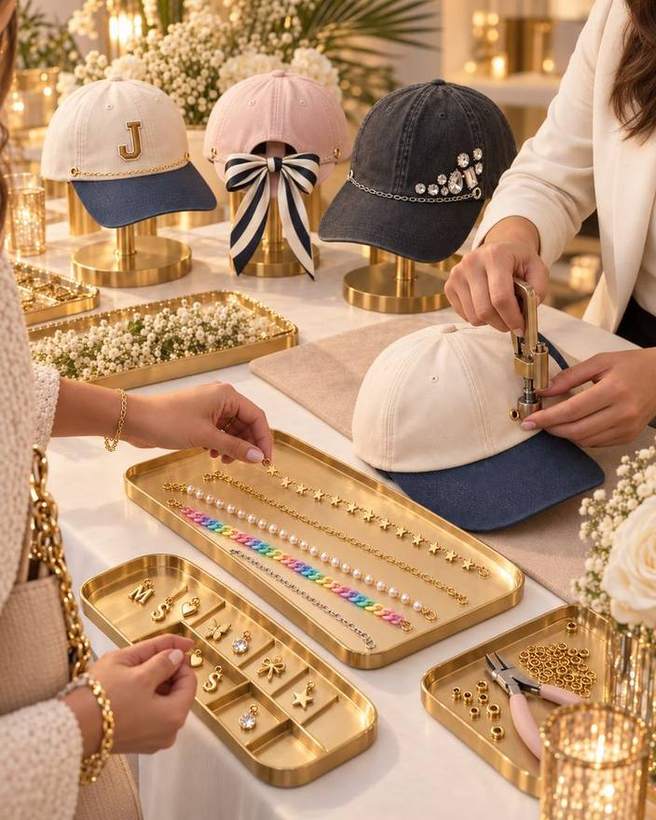 Custom hats & slides